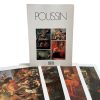 Vintage French Four Prints Poussin Great Master Painting Print Collection Envelope Framing Display Artwork Descriptions c1980's / EVE