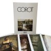 Vintage French Four Prints Corot Great Master Painting Print Collection Envelope Framing Display Artwork Descriptions c1980's / EVE