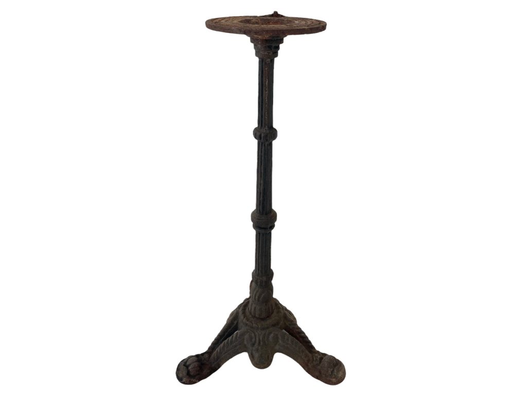 Vintage French Heavy Small Bistro Style Side Table Leg Stand Cast Iron Stand Plinth Add Your Own Top circa 1960-70-80’s / English Shop