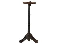 Vintage French Heavy Small Bistro Style Side Table Leg Stand Cast Iron Stand Plinth Add Your Own Top circa 1960-70-80's / English Shop