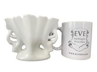 Alternative view of Antique French Marriage Wedding Bud Vase Ceramic Globe de Marie Mairee Globe Gift Dome Presentation Decorative c1850-1900's / EVE