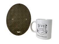 Alternative view of Vintage French Crucifix Pink Velvet Gold Framed Christ With Patina Catholic Church Chapel Cross Religious Symbol Jesus c1940-50's / EVE