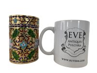 Alternative view of Vintage Chinese Cloisonne Gold Black Blue Bronze Metal Jar Pot Box Container Storage Display Mantlepiece Vase circa 1950's / EVE