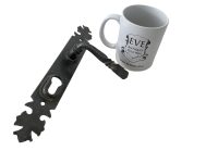 Alternative view of Vintage French Ornate Pewter Grey Metal Coloured Door Handle Plate Interior Decor Hardware circa 1980-1990's / EVE