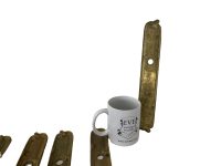 Alternative view of Vintage French Ornate Brass Metal Gold Coloured Door Plates Push Plate Interior Interior Decor Hardware circa 1930-1940's / EVE