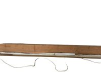 Alternative view of Vintage French Large Mountain Mountainside Trees Painting On Canvas Wall Decor Damaged Rips Chips c1961 / EVE