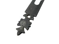 Alternative view of Vintage French Ornate Pewter Grey Metal Coloured Door Handle Plate Interior Decor Hardware circa 1980-1990's / EVE