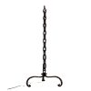 Vintage French Large Rusty Iron Chain Chains Light Lantern Lamp Decor Design Floor Standing Design Designer c1960-70's / EVE