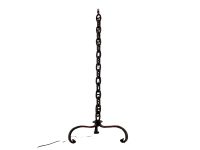 Vintage French Large Rusty Iron Chain Chains Light Lantern Lamp Decor Design Floor Standing Design Designer c1960-70's / EVE