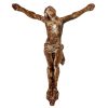 Antique French Jesus Christ With Crown Of Thorns Cast Iron Rusty Patina Catholic Church Chapel Religious c1900's / EVE