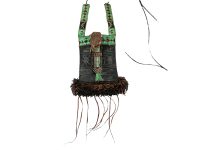 Vintage African Tuareg Niger Leather Purse Container Wallet Tribal Art Ivory Coast Decorative Display Piece c1960-70's / EVE