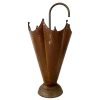 Vintage Moroccan Copper and Brass Metal Umbrella Walking Stick Stand Storage Pot Container Display Hallway Prop circa 1970-80's