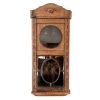 Vintage French Clock Case Top Display Cabinet collections curio oddity unusual presentation wood glass window circa 1930's / EVE