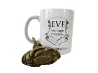 Alternative view of Antique French Single Door Cupboard Furniture Handle Brass circa 1910-20's / EVE