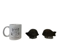 Alternative view of Vintage French Tortoise Small Clothes Brush Resin Set Of Two circa 1990's / EVE