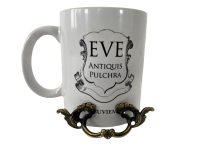 Alternative view of Vintage French Drawer Pull Pulls Handles Napoleon III Style Tarnished Brass Look Multiples Available circa 1980-90's / EVE