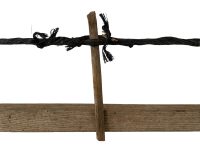 Alternative view of Vintage French Large Wood Saw Woodsaw One Man Lumberjack Decorative Rustic Lodge Wall Decor Man Cave circa 1940-50's / EVE