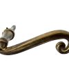Vintage French Single Door Cupboard Furniture Handle With Bar Brass circa 1970-80's / EVE