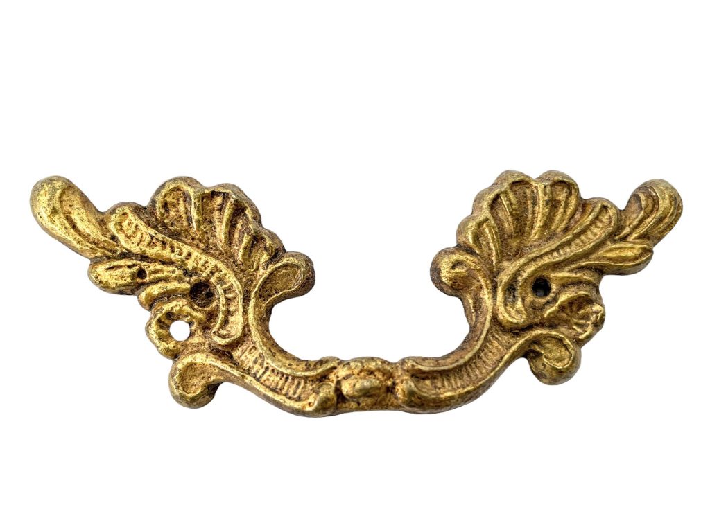 Antique French Drawer Pull Pulls Handles Brass Two Available Handle circa 1910-20’s / EVE