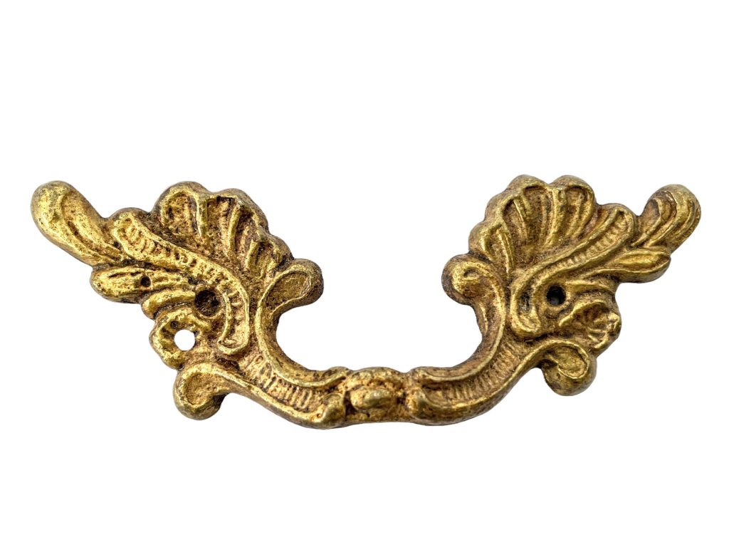 Antique French Drawer Pull Pulls Handles Brass Two Available Handle circa 1910-20's / EVE