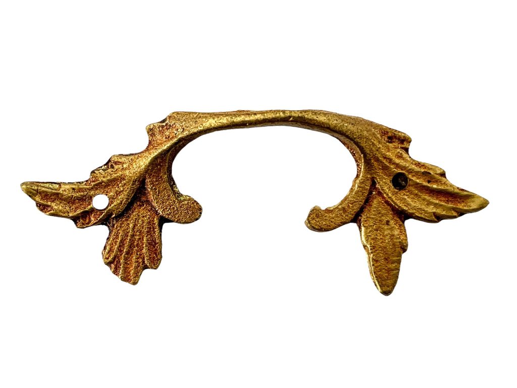Antique French Drawer Pull Pulls Handles Brass Six Available Handle circa 1910-20’s / EVE