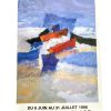Vintage French Rampelberg Galerie De La Place Paris Gallery Original Exhibition Poster Wall Decor Painting Display c1996 / EVE