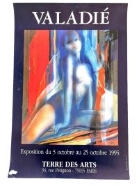 Vintage French Philippe Gautier Galerie Vendome Gallery Original Exhibition Poster Wall Decor Painting Display Artwork c1996 / EVE