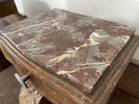 Alternative view of Vintage French Wooden Stone Topped Nightstand Sideboard Bedside Cabinet Rest Cupboard Small Storage Unit Wood Display c1940-50's / EVE