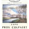 Vintage Dutch Expo Pros Colpaert Frout Art Gallery Original Exhibition Poster Wall Decor Painting Display c1986 / EVE