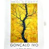 Vintage French Goncalo Ivo Galerie Flak Paris Gallery Original Exhibition Poster Wall Decor Painting c2001 / EVE