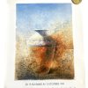 Vintage French Couarraze Galerie Archange Paris Gallery Original Exhibition Poster Wall Decor Painting c1999 / EVE