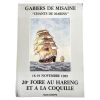 Vintage French Gabiers De Misaine Chants De Marins Maritime Sailing Boating Sea Shanty Recital Original Poster Wall Decor Dieppe c1989 / EVE