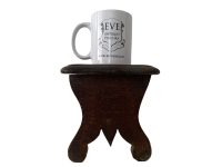 Alternative view of Antique French Bench Stool Small Tiny Table Wooden Wood Chair Seat Side Stand Flower Pot Display Shelf Prop Tabouret c1920-30's / EVE