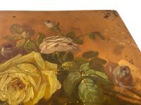 Alternative view of Antique French Hand Painted Table Top Wooden Wood Small Side Stand Display Rest Plinth Decor Tabouret Garde Meubles circa 1910-1920's / EVE