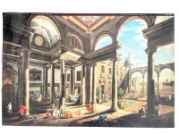 Vintage Italian Antonio Visentini Parlatoio Delle Monache Print Display Artwork Wall Decor Unframed Poster Electa c1970-80's / EVE