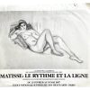 Vintage French Matisse Le Rythme Et La Ligne Paintings Paris Art Exhibition Original Advertising Poster Wall Decor c1987 / EVE
