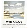 Vintage Dutch Expo Wolmans Art Gallery Original Exhibition Poster Wall Decor Painting Display c1987 / EVE