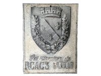 Vintage French Canine L'Eure RCACS Dog Society Prix Shield Plaque metal prize trophy prize wall decor display circa 1987 / EVE