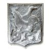 Vintage French Chicken Duck Bird Rabbit Prix Shield Plaque metal prize trophy prize wall decor display circa 1980-90's / EVE