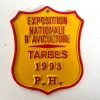 Vintage French Agriculture Farming Tarbes Prize Shield Plaque metal prize trophy prize wall decor display circa 1993 / EVE