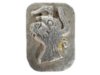 Vintage French Dog Plaque metal prize trophy prize wall decor display circa 1980-90's / EVE