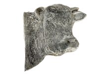 Vintage French Cow Plaque metal prize trophy prize wall decor display circa 1980-90's / EVE