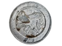 Vintage French Dog Plaque metal prize trophy prize wall decor display circa 1980-90's / EVE