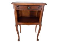 Vintage French Wooden Small Nightstand Sideboard Bedside Cabinet Rest Cupboard Small Storage Unit Wood Display c1970-80's / EVE