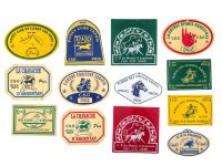 Vintage French Agriculture Horse Pony Collection Job Lot Prix Prize Shield Plaque plastic prize trophy wall decor display c1980-90's / EVE