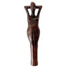 Vintage South Pacific Oceania Polynesian Inspired Wooden Lady Legs Nutcracker Ornament Decor Carving Sculpture Wood Art c1960-70's / EVE