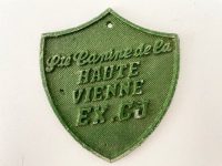 Vintage French Dog Show Prize Haute Vienne Shield Plaque metal prize trophy prize wall decor display circa 1970-80's / EVE