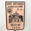 Vintage French Agriculture Farming Souillac Prize Shield Plaque metal prize trophy prize wall decor display circa 1995 / EVE