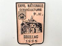 Vintage French Agriculture Farming Souillac Prize Shield Plaque metal prize trophy prize wall decor display circa 1995 / EVE