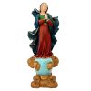Vintage German Maria Mary Large Painted Plaster Ornament Statue Display Religious Icon circa 1950-60's / EVE